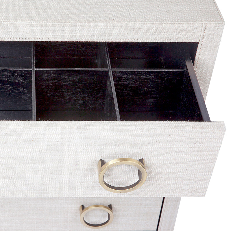 ASTLEY UPHOLSTERED BEDSIDE TABLES NATURAL