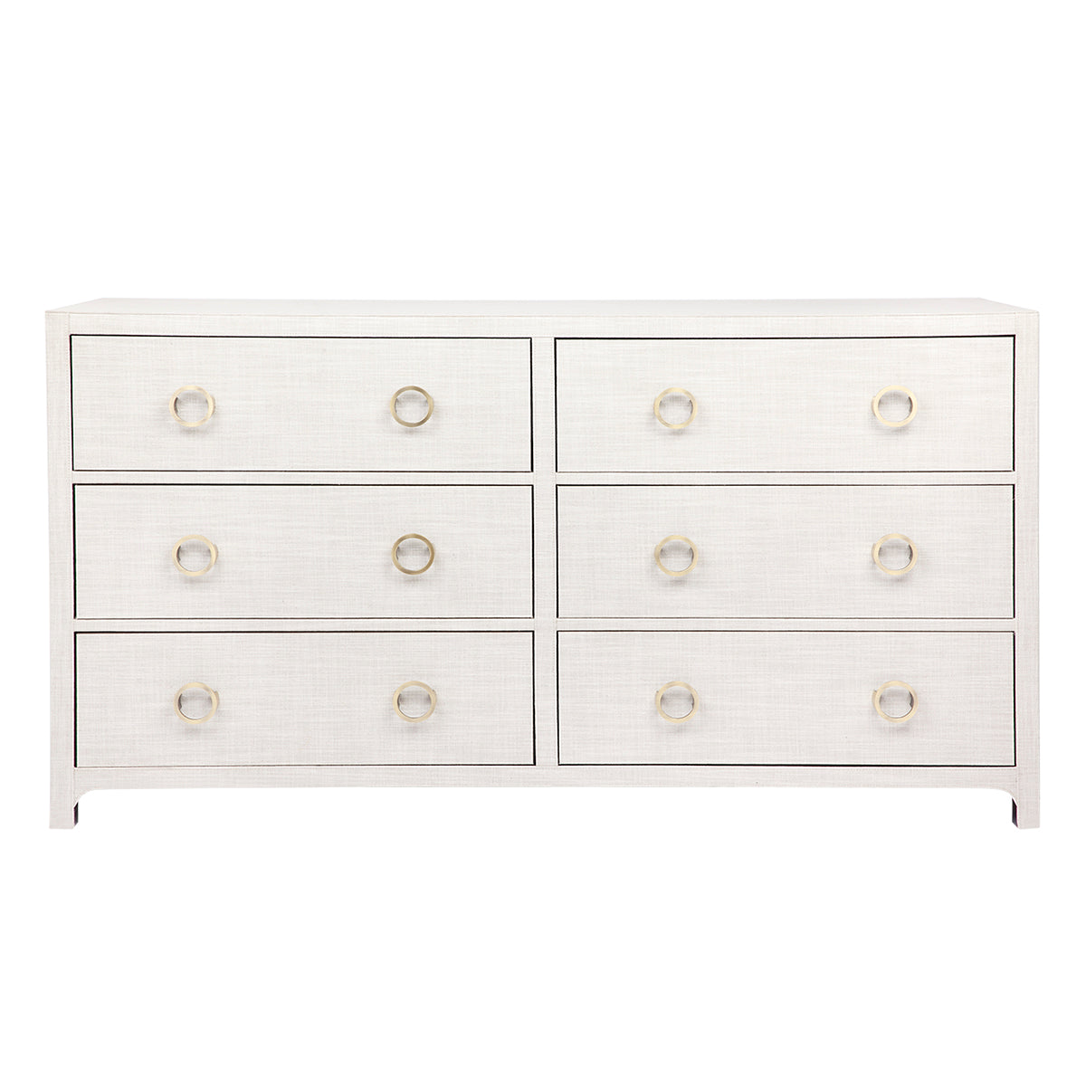 ASTLEY 6 DRAWER UPHOLSTERED NATURAL CHEST NATURAL