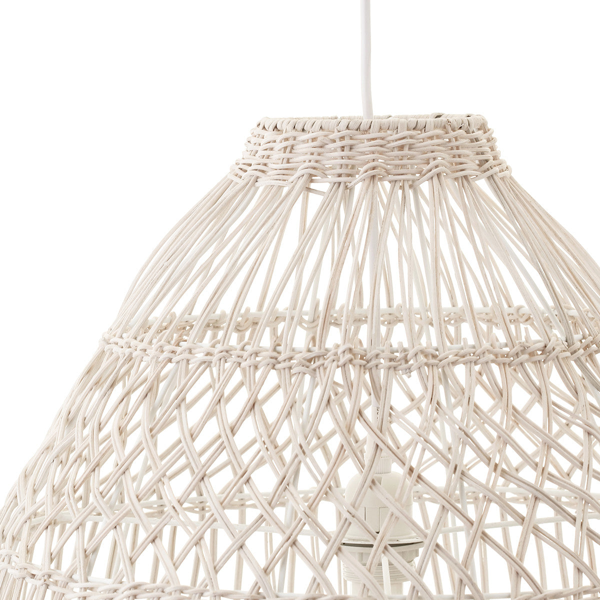 BELMAR RATTAN PENDANT WHITE