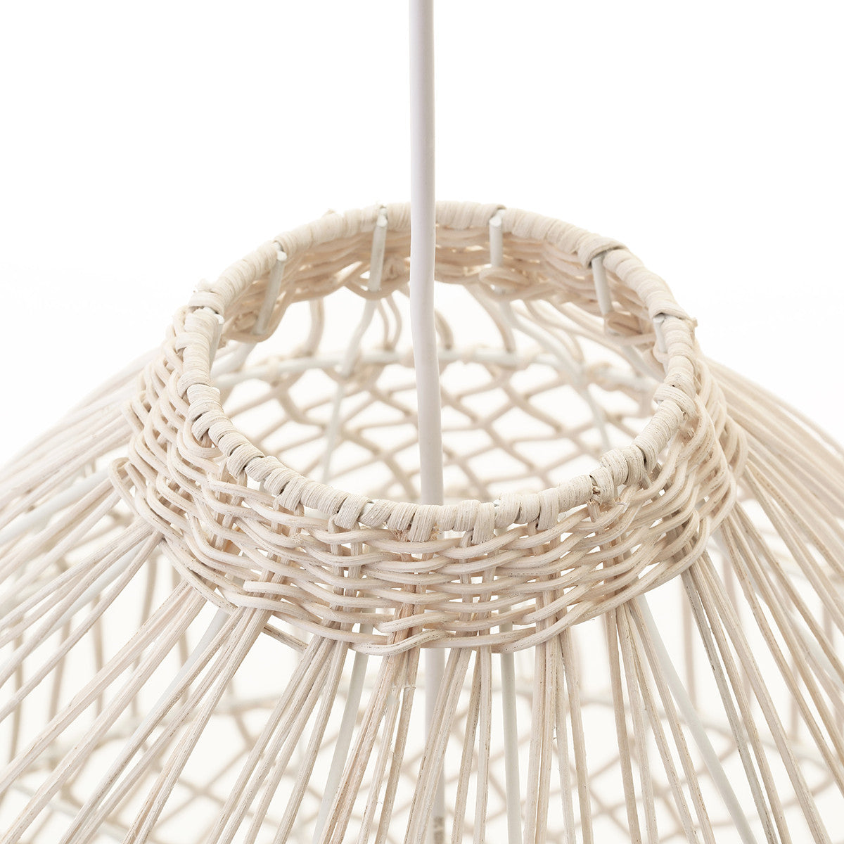 BELMAR RATTAN PENDANT WHITE