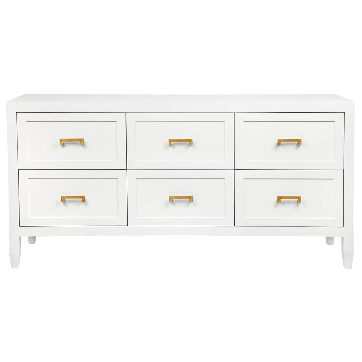 SOLOMAN 6 DRAWER CHEST WHITE