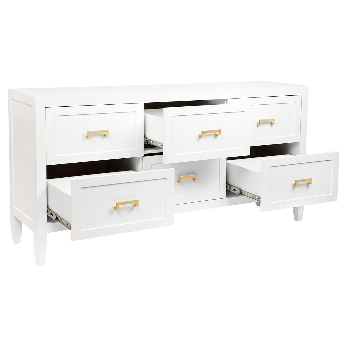 SOLOMAN 6 DRAWER CHEST WHITE