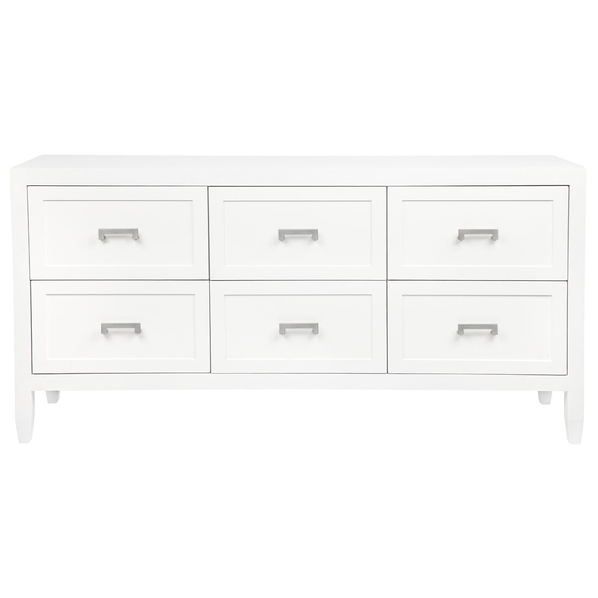 SOLOMAN 6 DRAWER CHEST WHITE