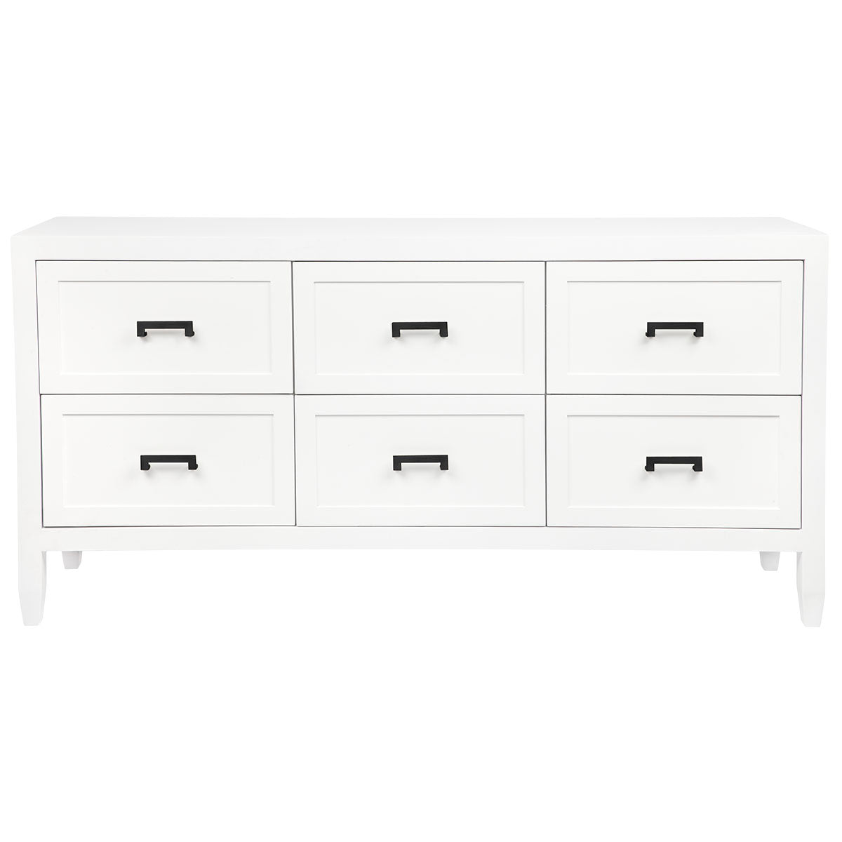 SOLOMAN 6 DRAWER CHEST WHITE