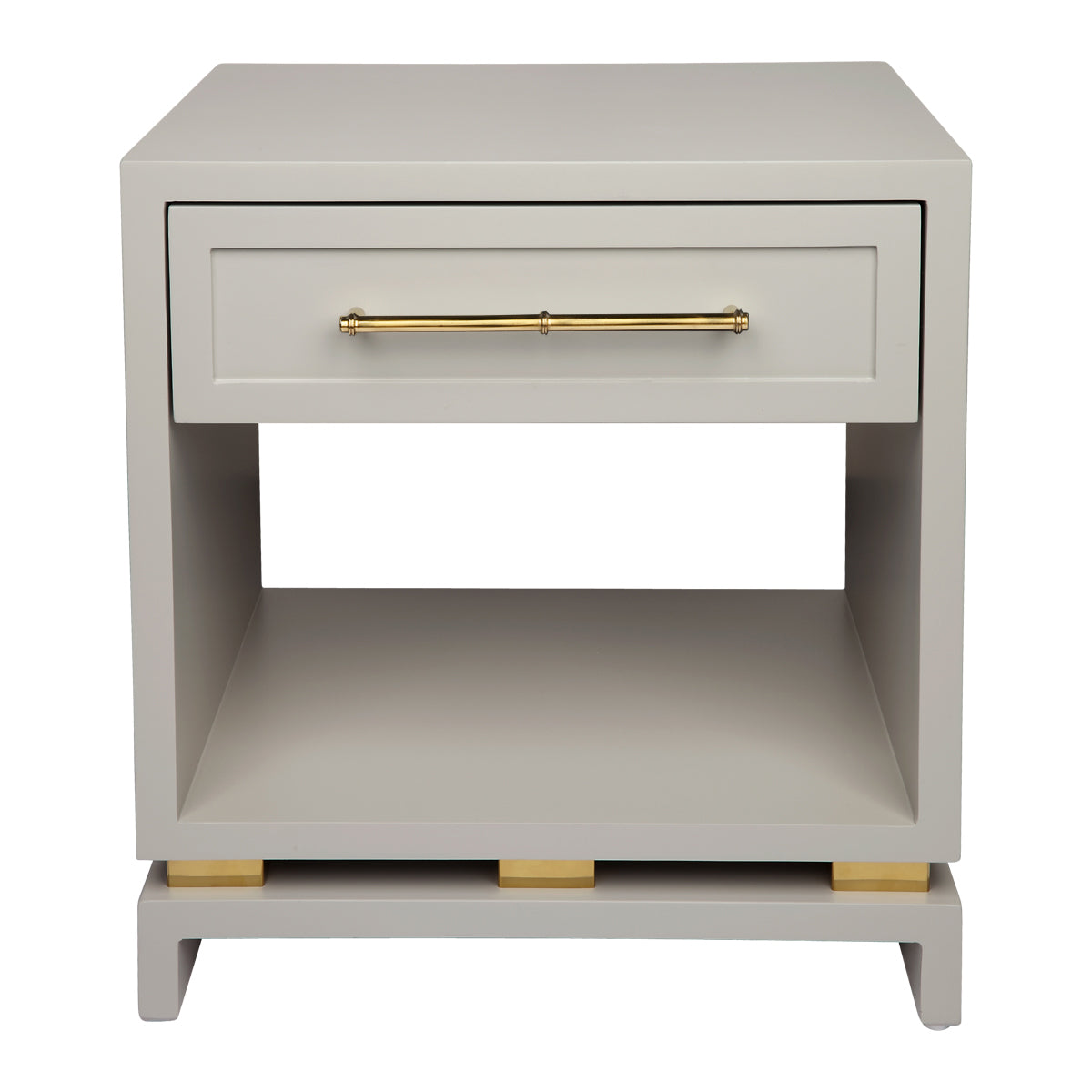 PEARL BEDSIDE TABLE SMALL GREY