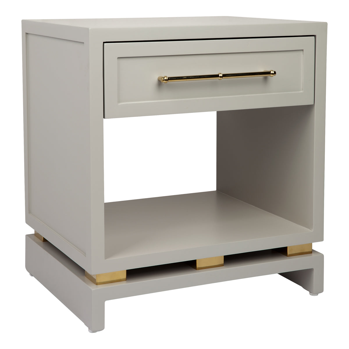 PEARL BEDSIDE TABLE SMALL GREY