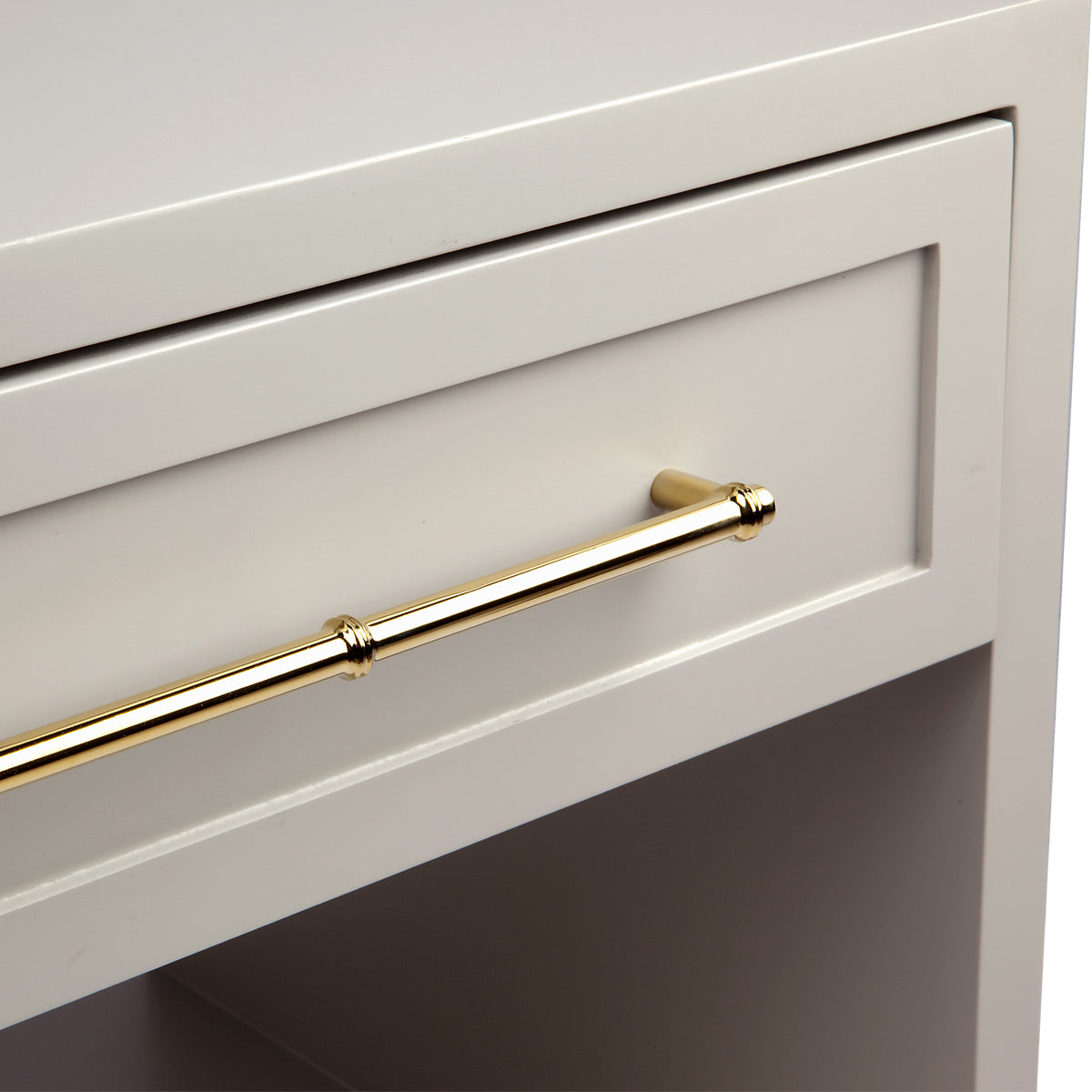 PEARL BEDSIDE TABLE SMALL GREY