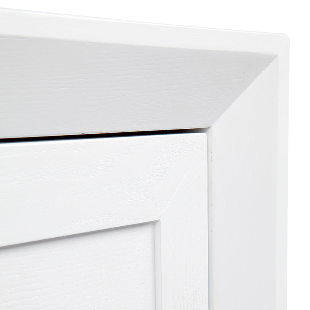 BALMAIN 4 DRAWER OAK CHEST WHITE