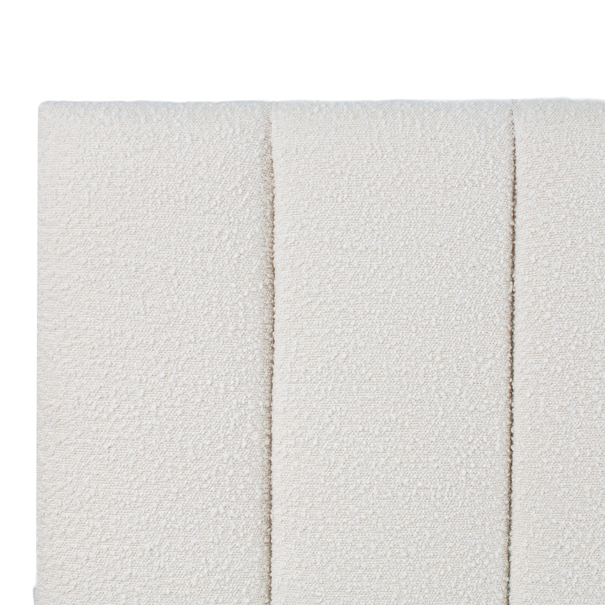 SOHO BEDHEAD KING SIZE WHITE BOUCLE