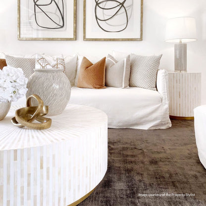MAKAYLA BONE INLAY COFFEE TABLE NATURAL