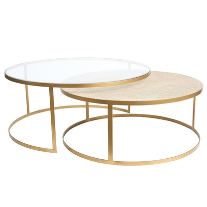 MANHATTAN ROUND NESTING COFFEE TABLES