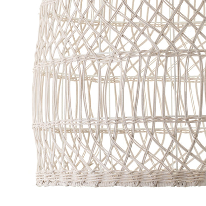 BELMAR RATTAN PENDANT WHITE