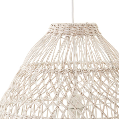 BELMAR RATTAN PENDANT WHITE