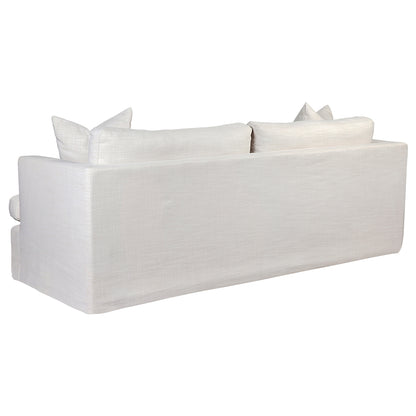 BIRKSHIRE 3 SEATER SLIP COVER SOFA OFF WHITE