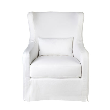 RIVIERA SLIP COVER ARMCHAIR WHITE