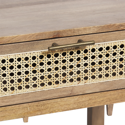 PALM SPRINGS BEDSIDE TABLE NATURAL