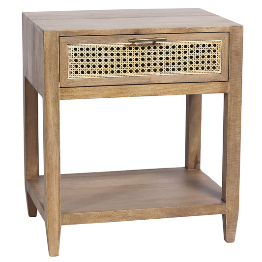 PALM SPRINGS BEDSIDE TABLE NATURAL