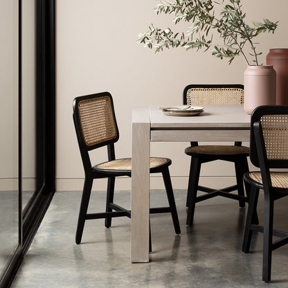 SELBY DINING TABLE WHITE WASH