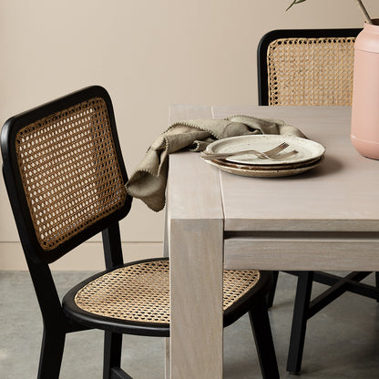 SELBY DINING TABLE WHITE WASH